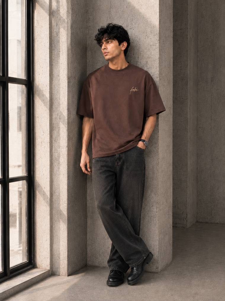 Signature Tee in Chocolate